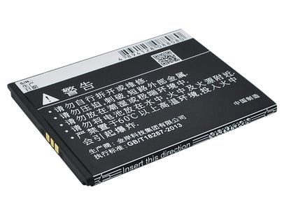 3.7V, 1500mAh, Li-ion Battery fits Coolpad, 7295c, 8198t, 5.55Wh