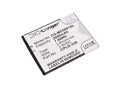 3.8V, 2000mAh, Li-Polymer Battery fits Medion, Life P5001, Md 98664, 7.6Wh