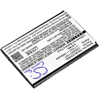 3.7V, 1300mAh, Li-ion Battery fits Blu, D330, Dash Music 2, 4.81Wh