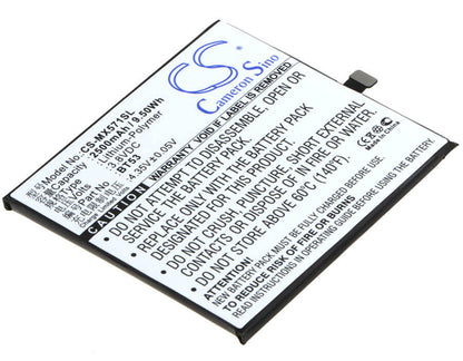 3.8V, 2500mAh, Li-Polymer Battery fits Meizu, M570c, M570m, 9.5Wh