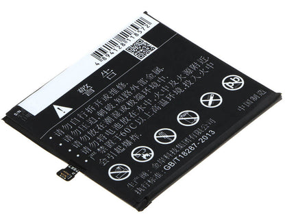 3.8V, 2500mAh, Li-Polymer Battery fits Meizu, M570c, M570m, 9.5Wh