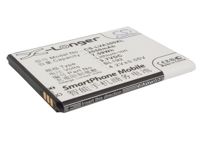 3.7V, 2050mAh, Li-ion Battery fits Lenovo, A300, A590, 7.585Wh