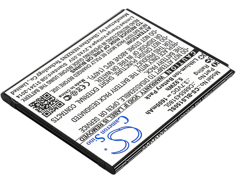 3.7V, 1600mAh, Li-ion Battery fits Blu, S0150uu, S0151uu, 5.92Wh