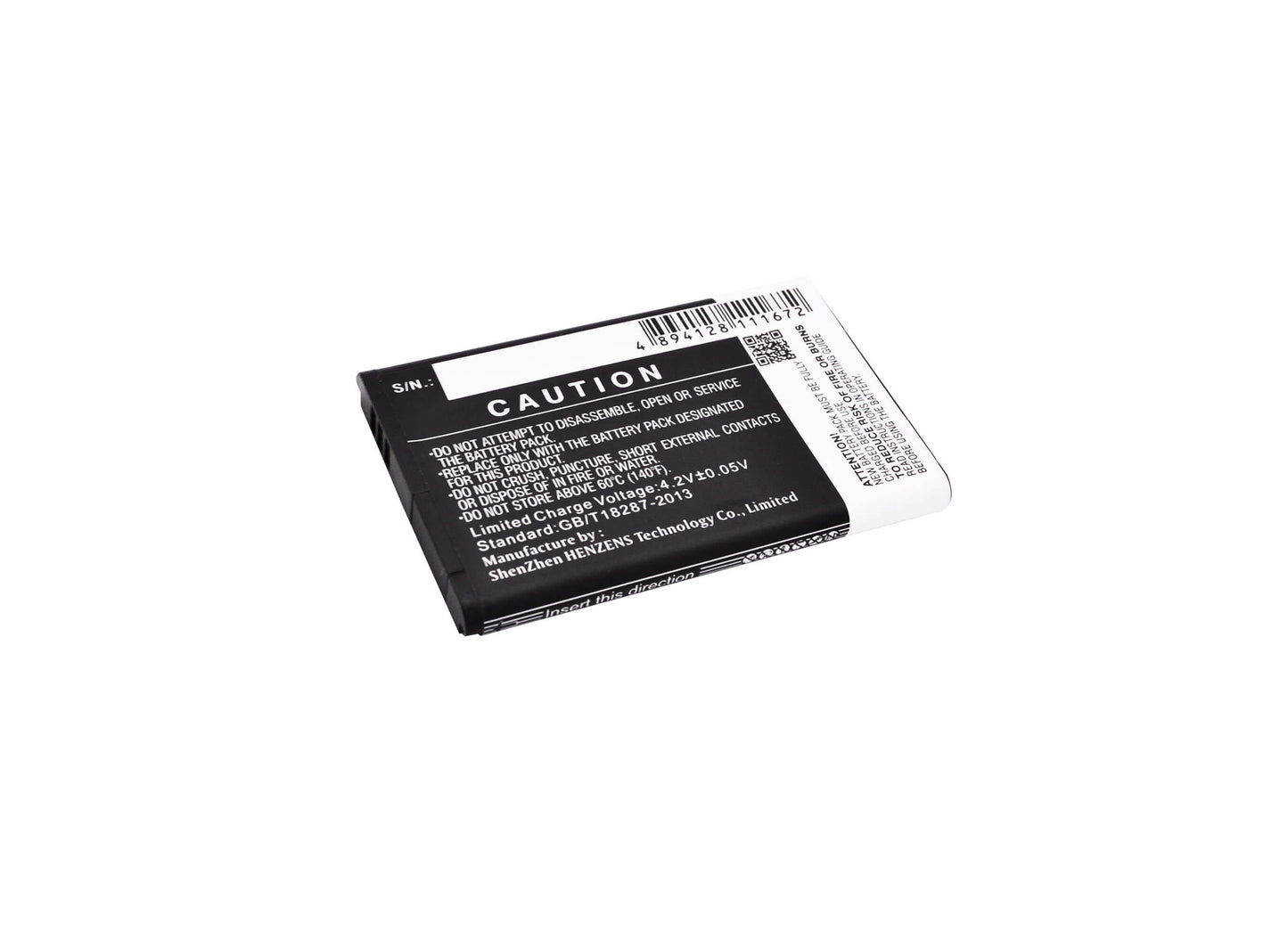 3.7V, 2000mAh, Li-ion Battery fits Fly, Ts110, 7.4Wh