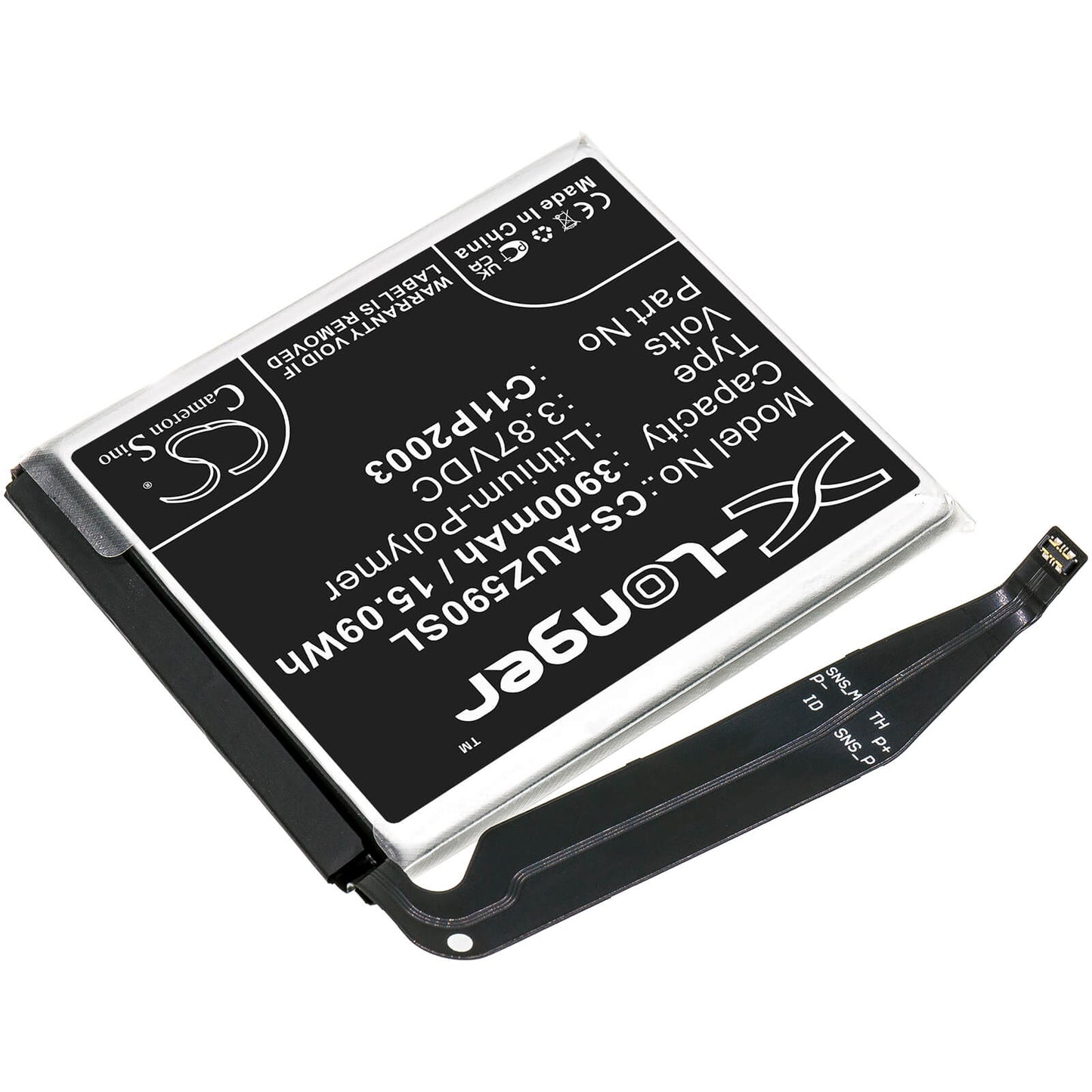 3.87V, 3900mAh, Li-Polymer Battery fits Asus, Zenfone 8, Zs590ks, 15.093Wh