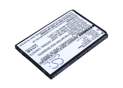 3.7V, 1800mAh, Li-ion Battery fits K-touch, S757, 6.66Wh