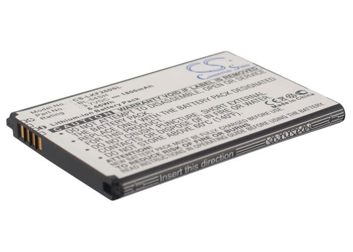 3.7V, 1800mAh, Li-ion Battery fits Lg, Bello 2, Bello 2 Dual, 6.66Wh