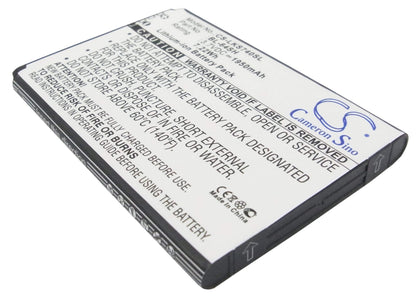 3.7V, 1950mAh, Li-ion Battery fits Lg, F540s, H442, 7.215Wh