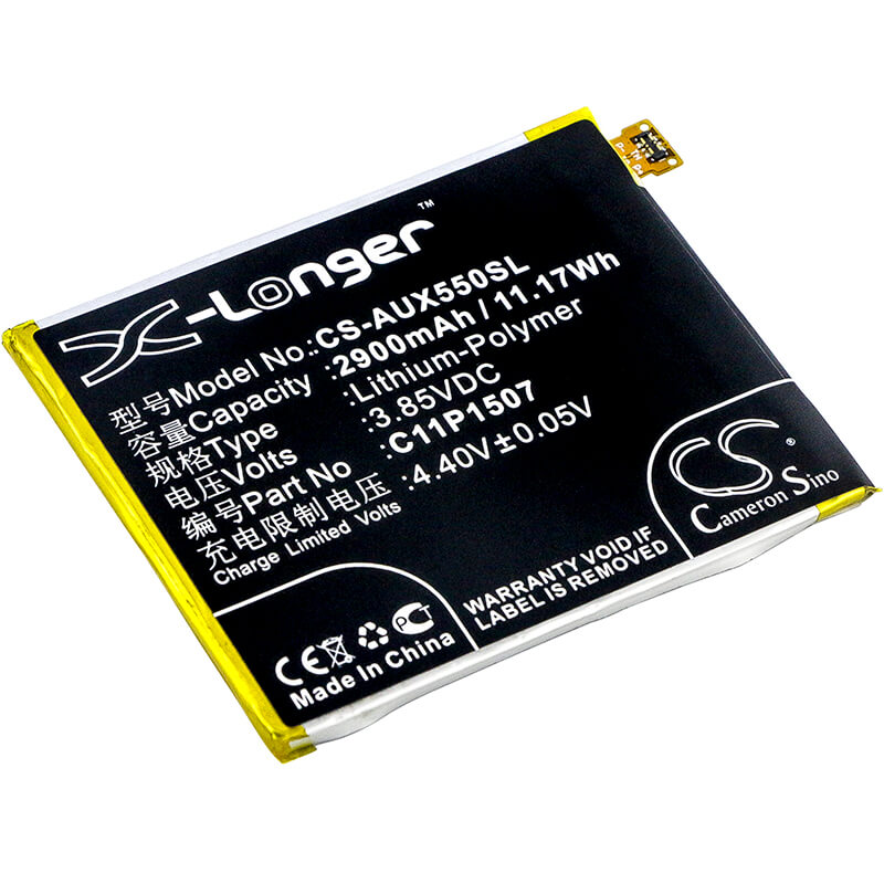 3.85V, 2900mAh, Li-Polymer Battery fits Asus, X550, Zenfone Zoom, 11.165Wh