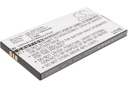 3.7V, 1000mAh, Li-ion Battery fits Jcb, Toughphone Tradesman, Tp121, 3.7Wh
