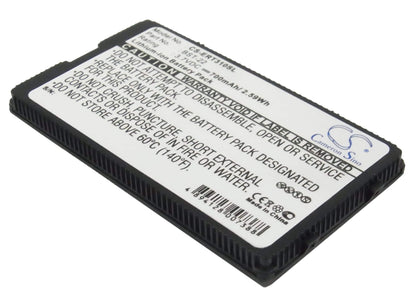 3.7V, 700mAh, Li-ion Battery fits Sony Ericsson, T300, T306, 2.59Wh