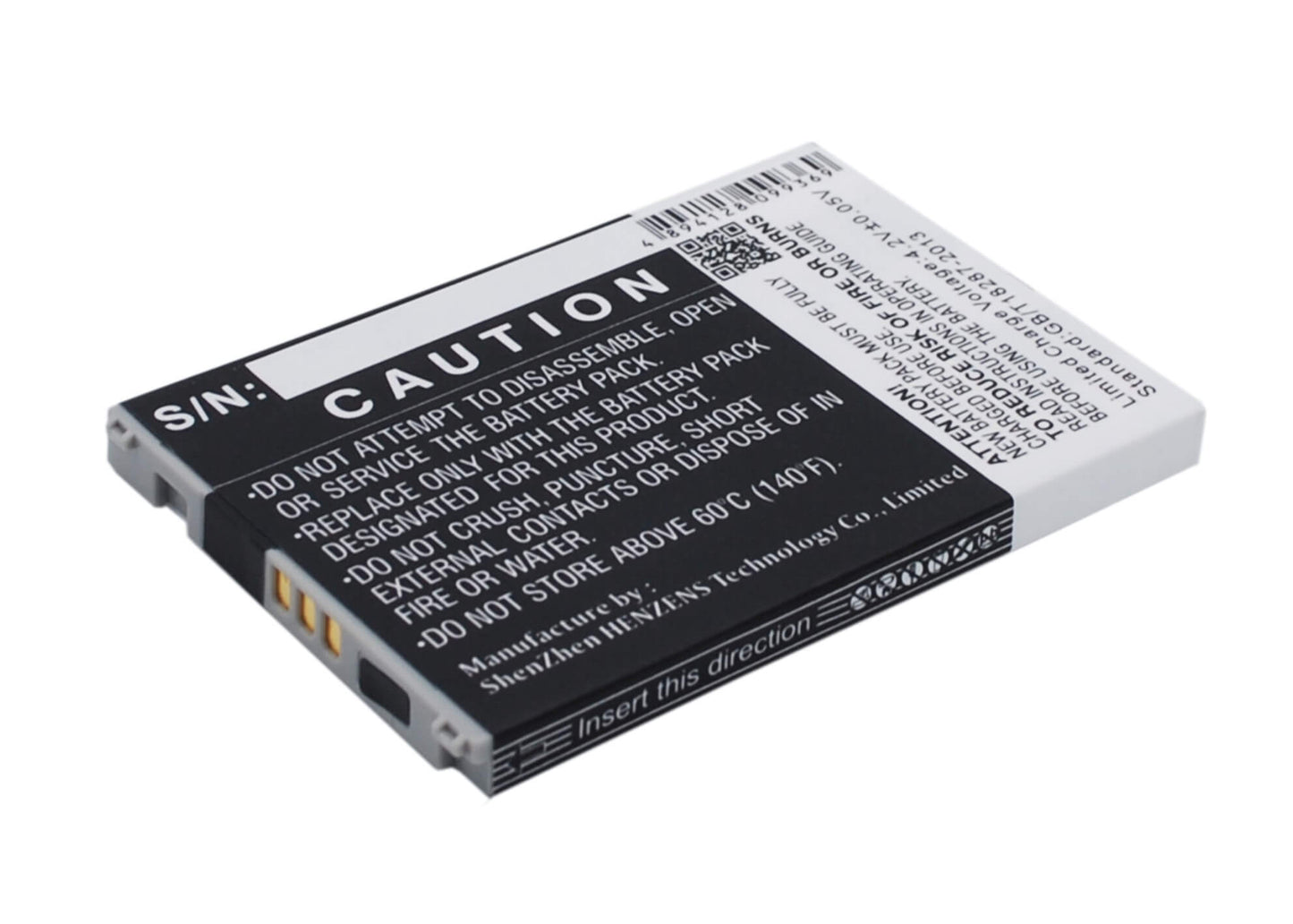 3.7V, 1700mAh, Li-ion Battery fits Casio, C771, Gzone Commando C771, 6.29Wh