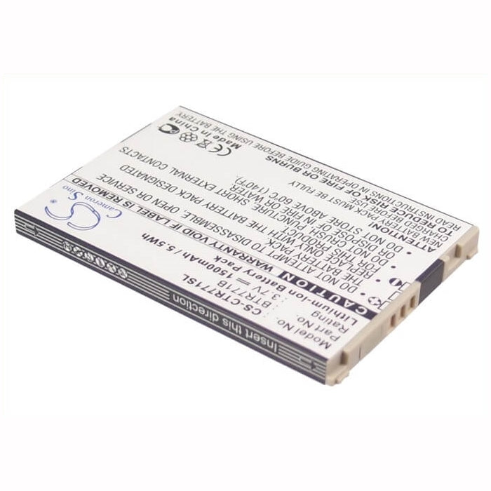 3.7V, 1500mAh, Li-ion Battery fits Casio, C771, Gzone Commando C771, 5.55Wh