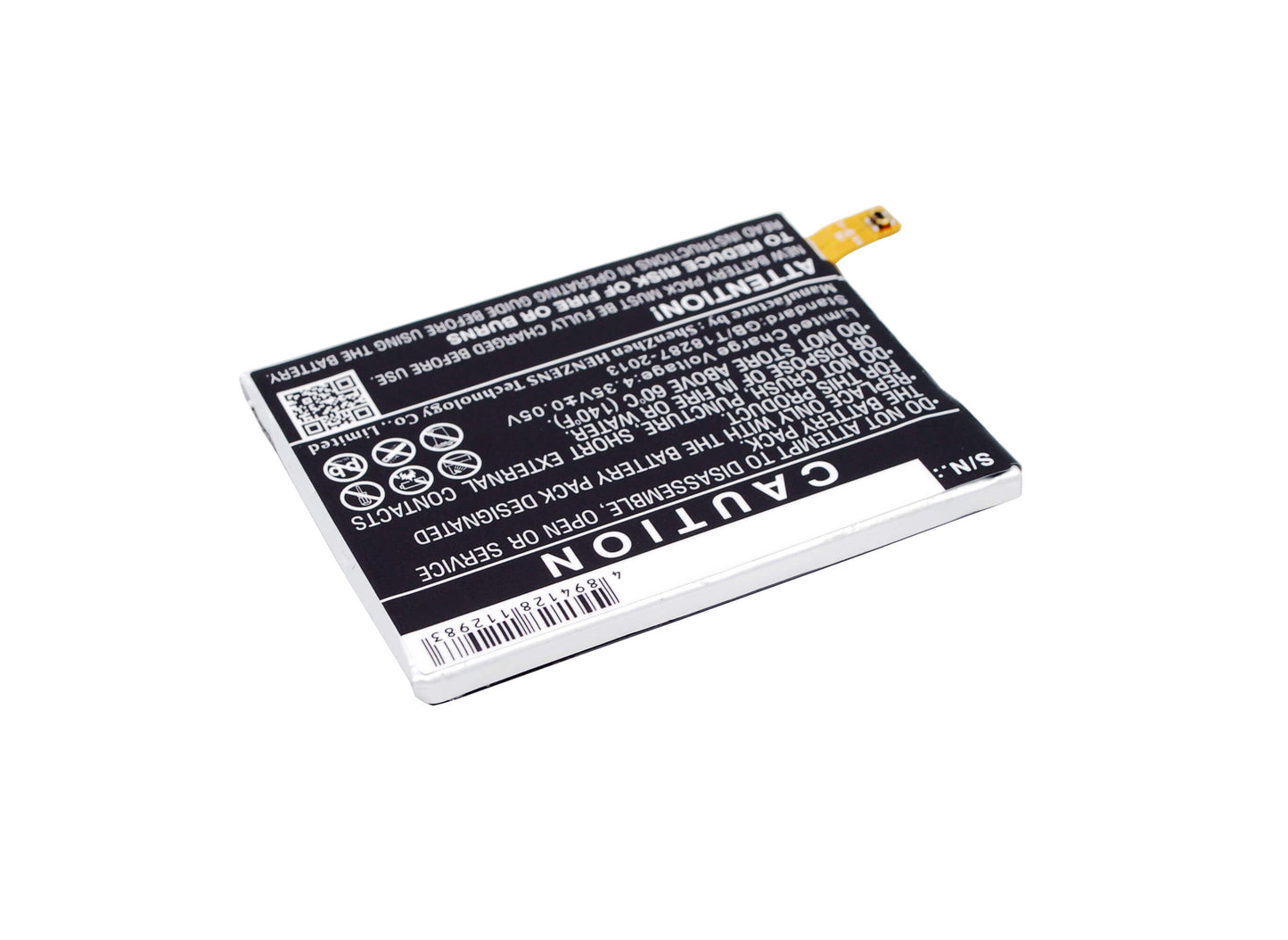 3.8V, 2600mAh, Li-Polymer Battery fits Lg, Bullhead, H790, 9.88Wh