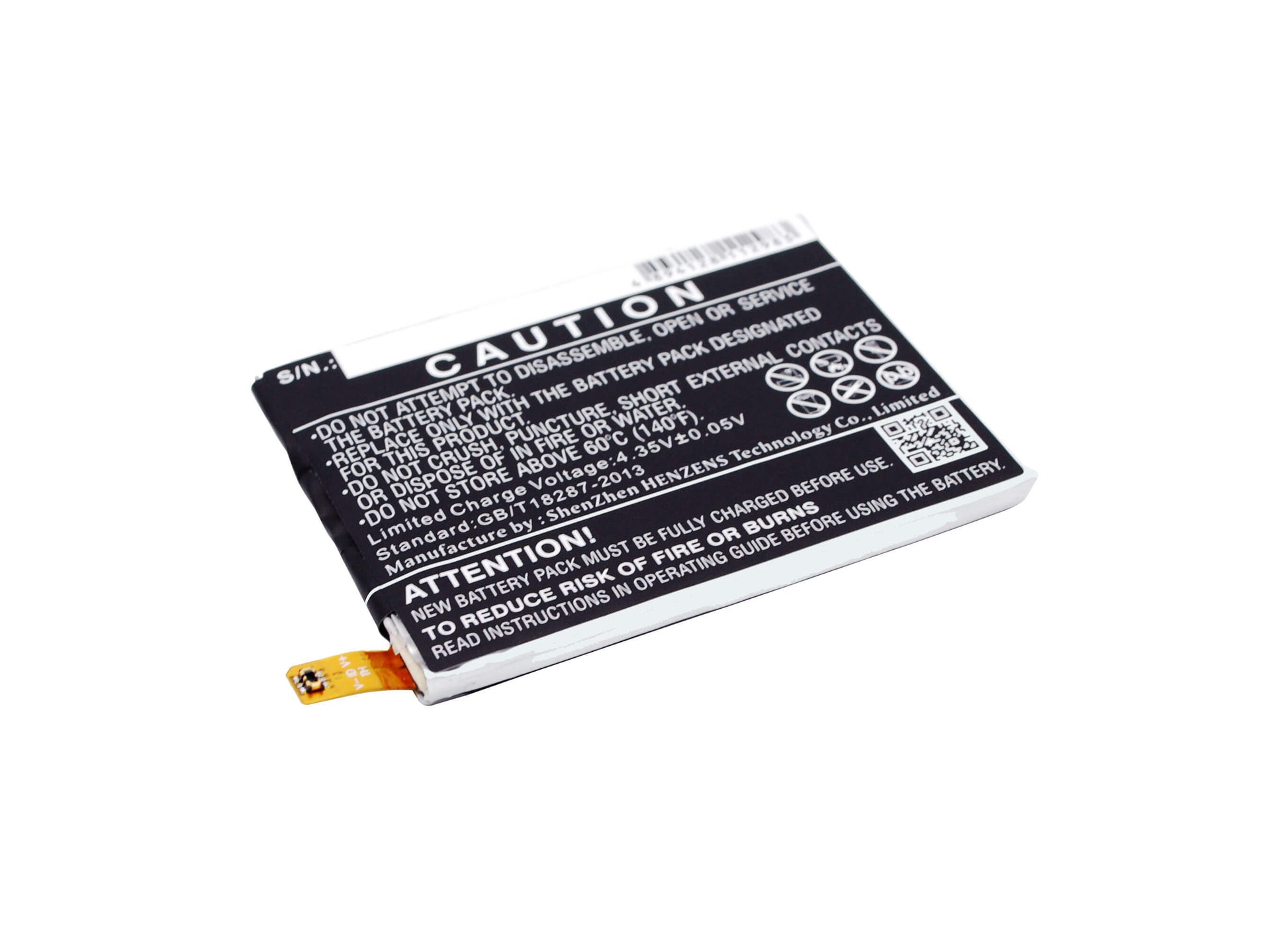 3.8V, 2600mAh, Li-Polymer Battery fits Google, Nexus 5x, Nexus 5x Lte, 9.88Wh