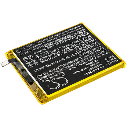 3.8V, 3400mAh, Li-Polymer Battery fits Blackview, Bv7000, 12.92Wh
