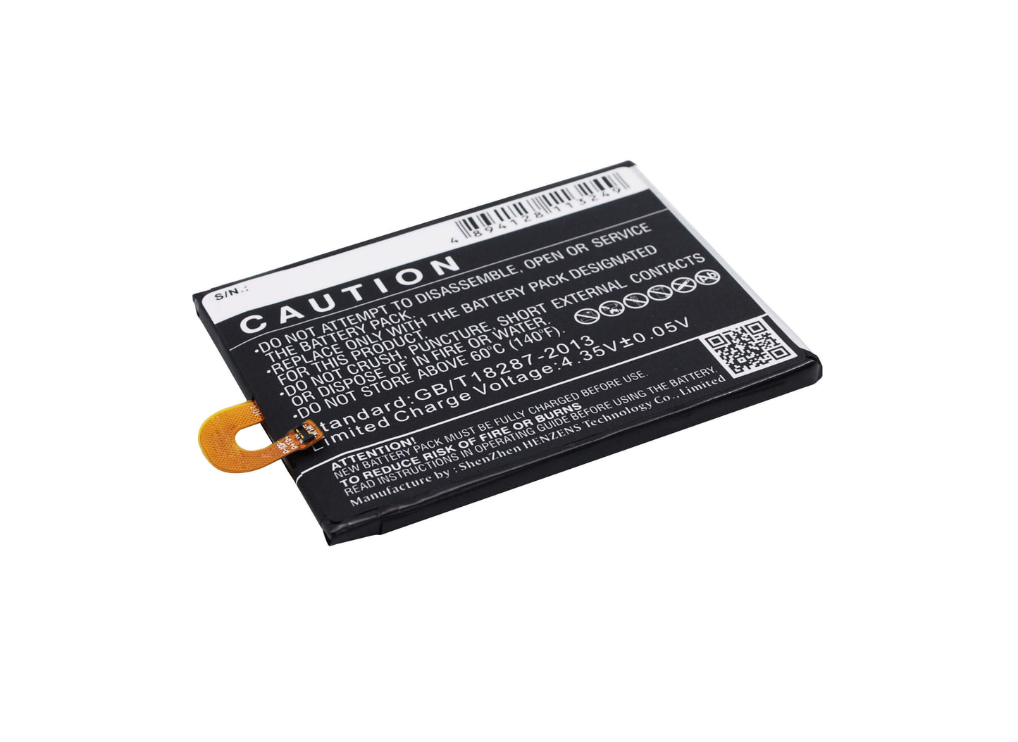 3.8V, 2000mAh, Li-Polymer Battery fits Blu, Win Jr Lte, X130, 7.6Wh