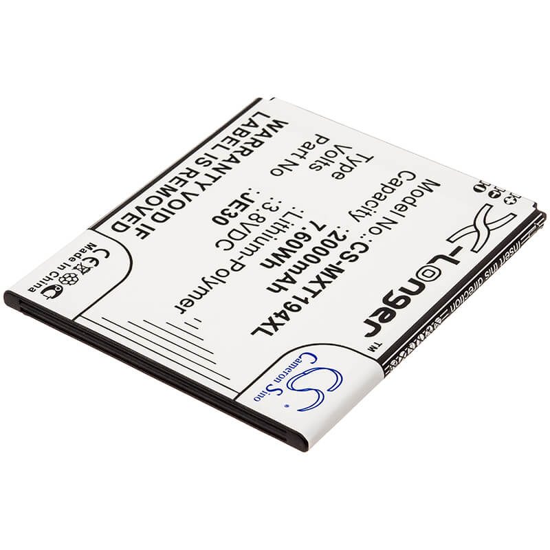 3.8V, 2000mAh, Li-Polymer Battery fits Motorola, Moto E5 Play Go Edition, Moto E5 Play Go Edition Dual S, 7.6Wh