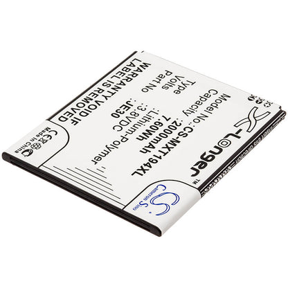 3.8V, 2000mAh, Li-Polymer Battery fits Motorola, Moto E5 Play Go Edition, Moto E5 Play Go Edition Dual S, 7.6Wh