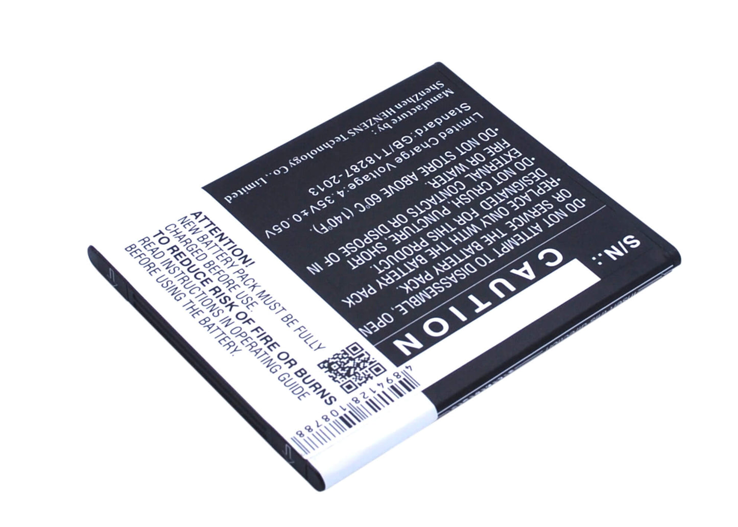 3.8V, 1800mAh, Li-ion Battery fits Kazam, Thunder 345 Lte, Thunder 345l, 6.84Wh
