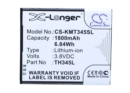 3.8V, 1800mAh, Li-ion Battery fits Allview, C6, C6 Quad 4g, 6.84Wh