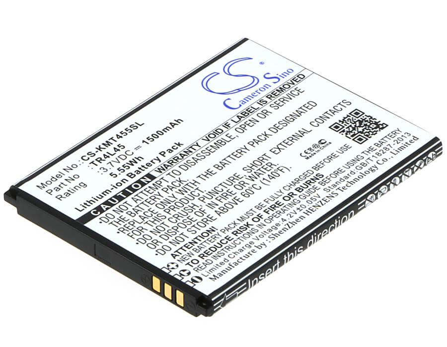 3.7V, 1500mAh, Li-ion Battery fits Kazam, Trooper 445l, 5.55Wh