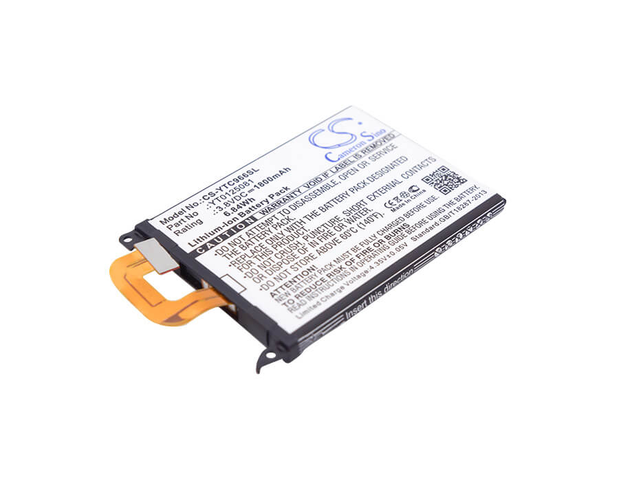 3.8V, 1800mAh, Li-ion Battery fits Yotaphone, C9660, 6.84Wh