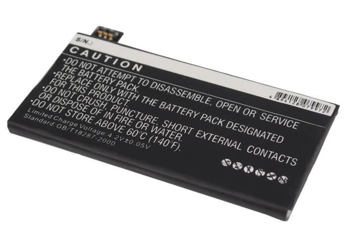 3.7V, 1250mAh, Li-Polymer Battery fits Sony, Lotus, St27a, 4.625Wh