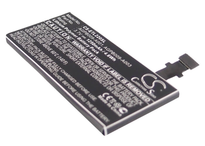 3.7V, 1250mAh, Li-ion Battery fits Sony Ericsson, Lt22, Lt22i, 4.625Wh