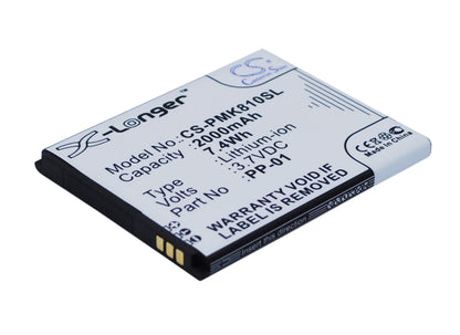 3.7V, 2000mAh, Li-ion Battery fits Phicomm, I810t, 7.4Wh