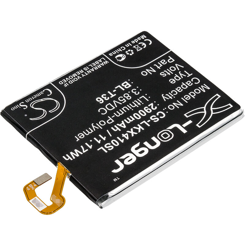 3.85V, 2900mAh, Li-Polymer Battery fits Lg, Harmony 2, Harmony 2 Lte-a, 11.165Wh