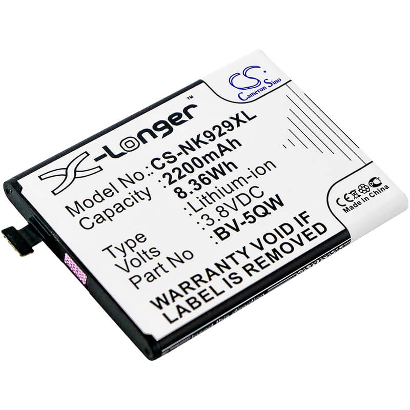3.8V, 2200mAh, Li-ion Battery fits Microsoft, Lumia 929, Lumia 930, 8.36Wh