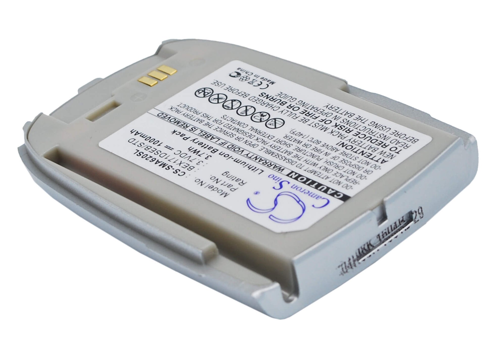 3.7V, 1000mAh, Li-ion Battery fits Samsung, Sph-a620, Vag-1000, 3.7Wh