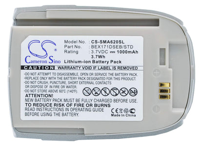 3.7V, 1000mAh, Li-ion Battery fits Samsung, Sph-a620, Vag-1000, 3.7Wh