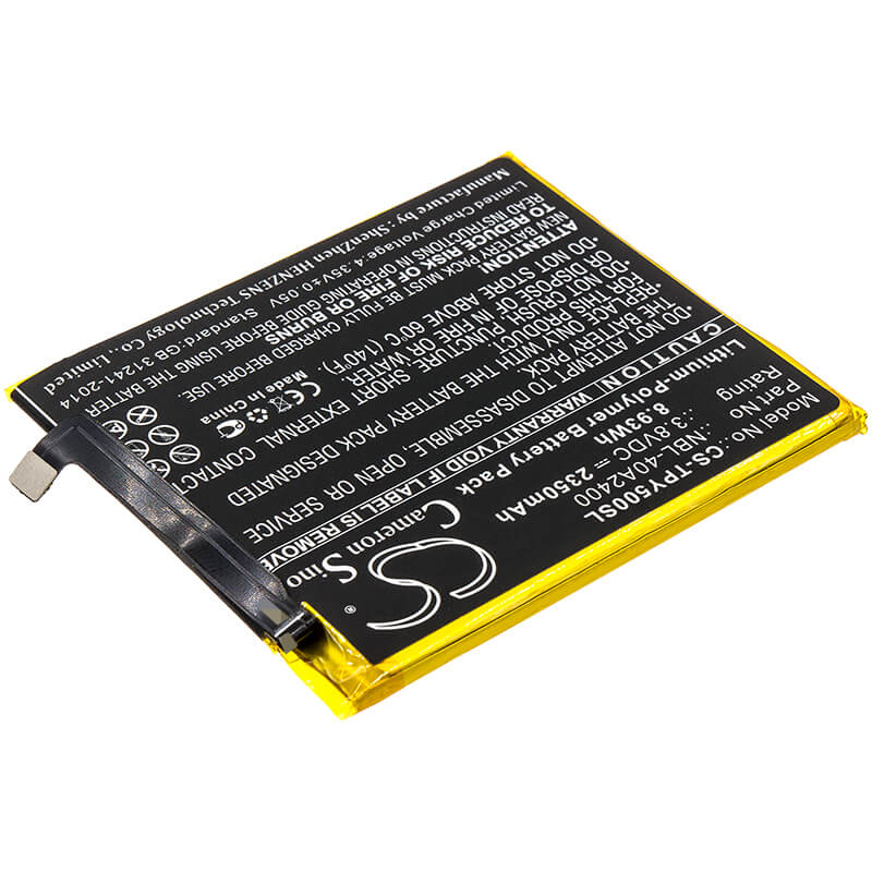 3.8V, 2350mAh, Li-Polymer Battery fits Neffos, Tp804a, Tp804c, 8.93Wh