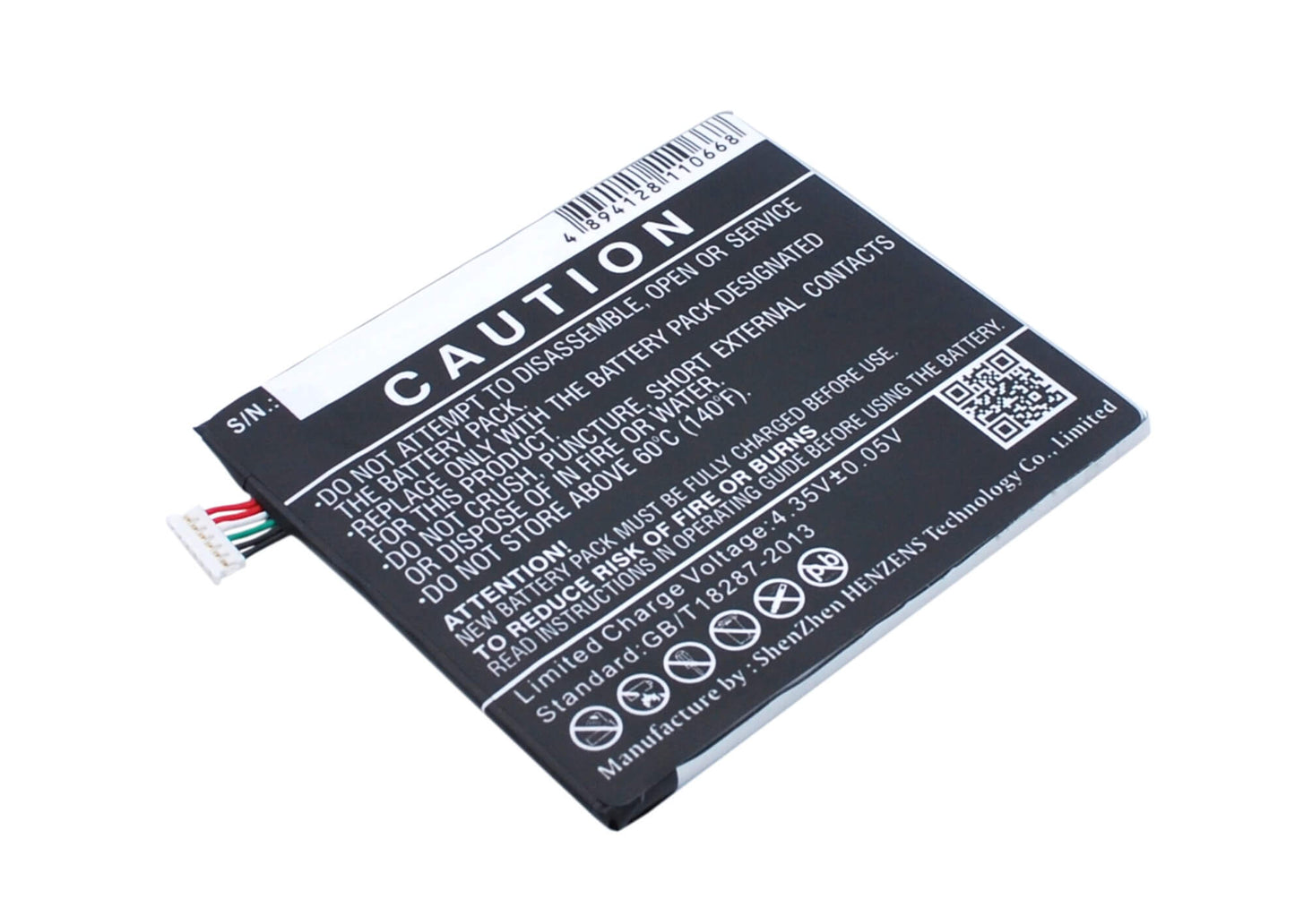 3.8V, 1900mAh, Li-Polymer Battery fits Htc, A22, A32, 7.22Wh