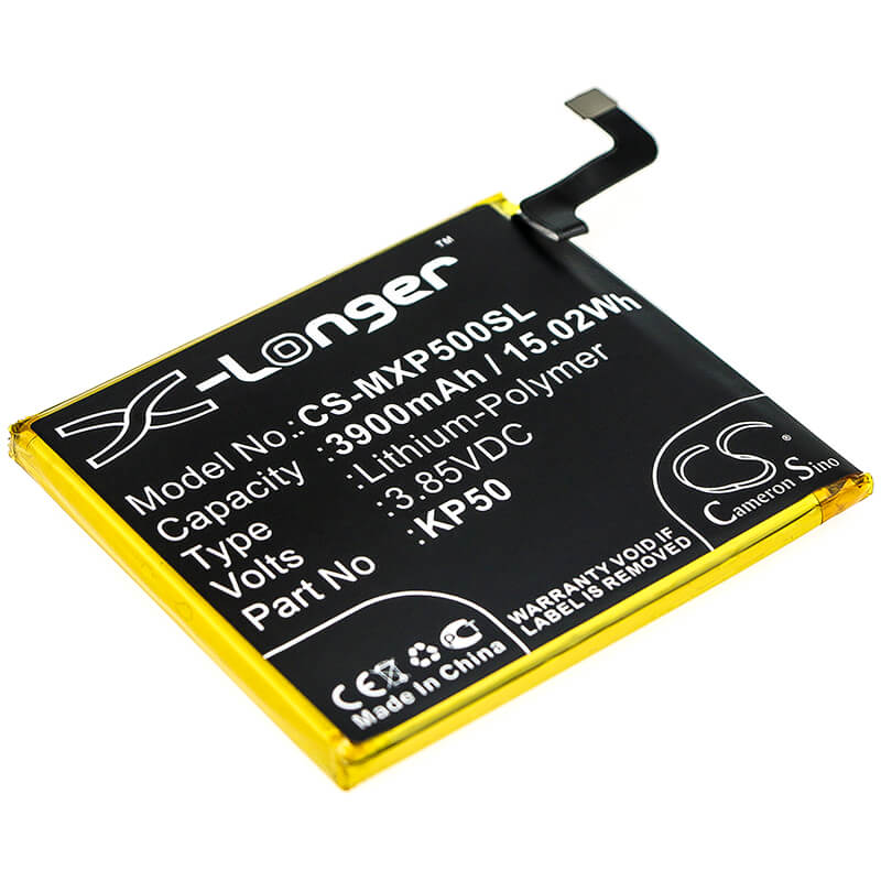 3.85V, 3900mAh, Li-Polymer Battery fits Motorola, Moto One Zoom, Moto One Zoom Global, 15.015Wh