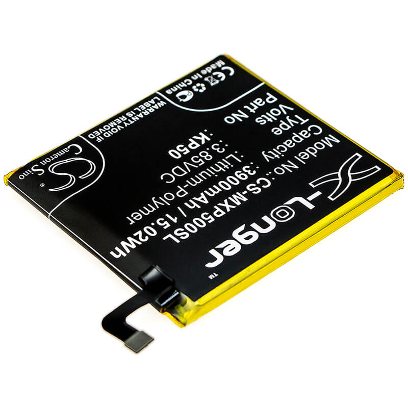3.85V, 3900mAh, Li-Polymer Battery fits Motorola, Moto One Zoom, Moto One Zoom Global, 15.015Wh