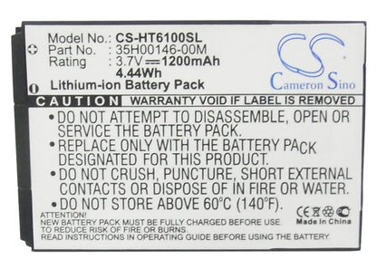 3.7V, 1200mAh, Li-ion Battery fits Sprint, Evo Shift 4g, 4.44Wh