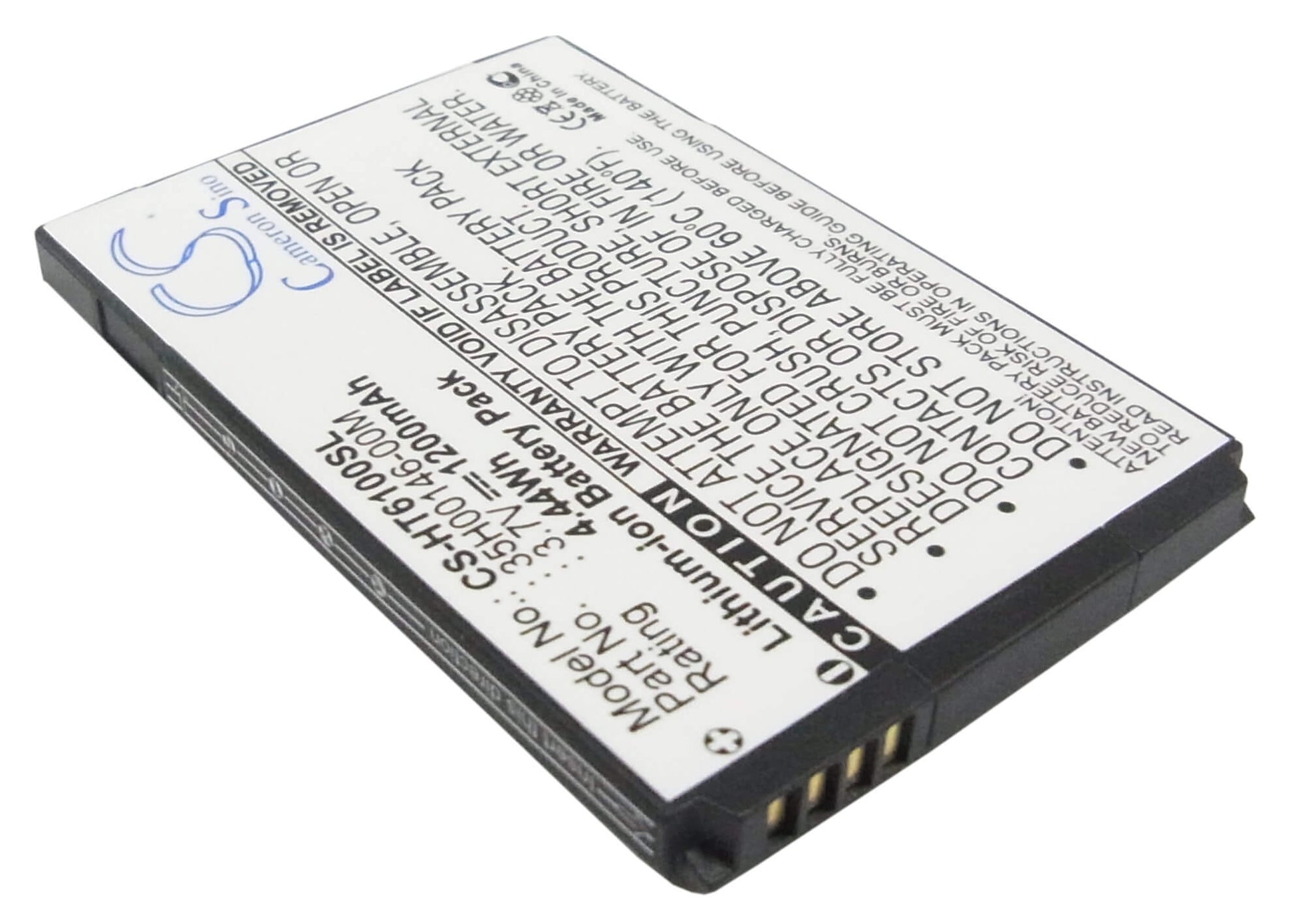 3.7V, 1200mAh, Li-ion Battery fits Htc, Evo Shift 4g, Knight, 4.44Wh