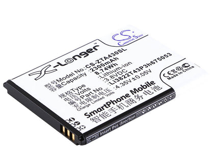 3.8V, 2300mAh, Li-ion Battery fits Beeline, Pro, 8.74Wh