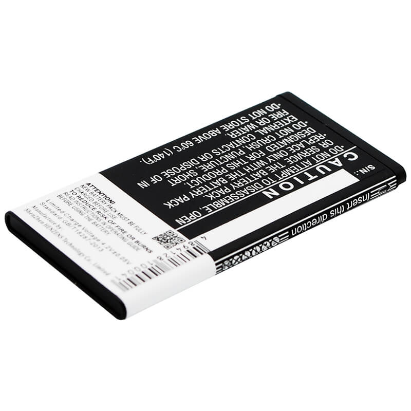 3.7V, 800mAh, Li-ion Battery fits Kazam, Life B4, 2.96Wh