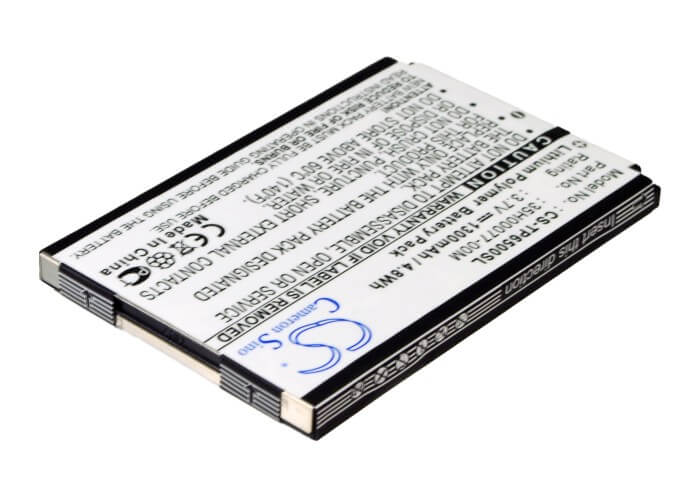 3.7V, 1300mAh, Li-Polymer Battery fits Htc, P6500, P6550, 4.81Wh