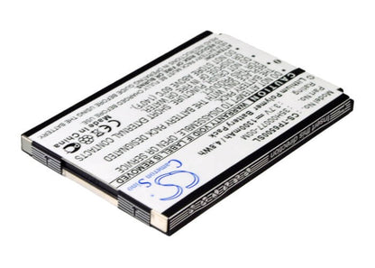 3.7V, 1300mAh, Li-Polymer Battery fits Htc, P6500, P6550, 4.81Wh