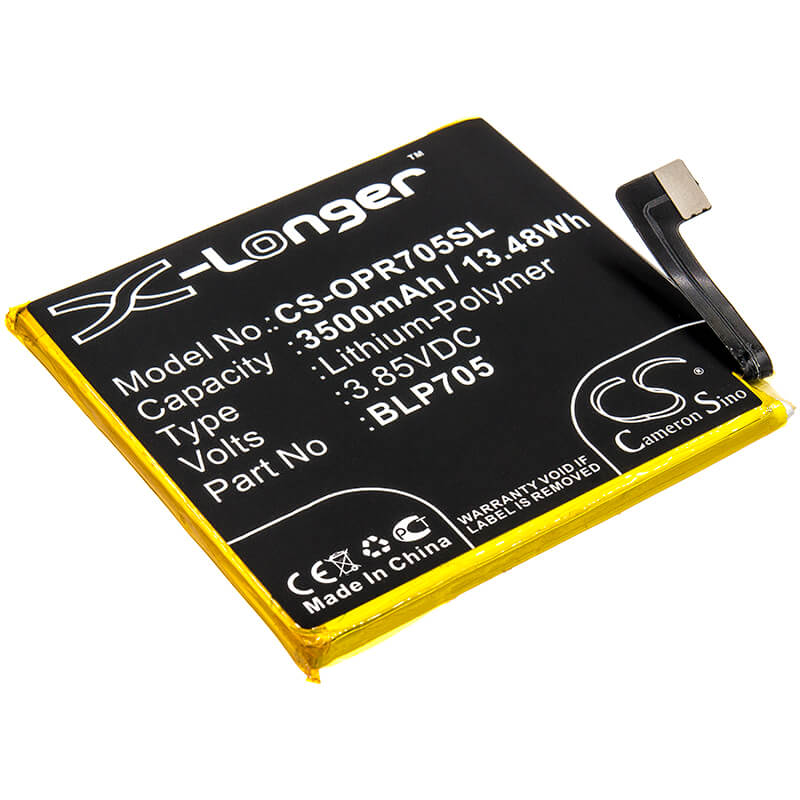 3.85V, 3500mAh, Li-Polymer Battery fits Oppo, Cph1919, Pccm00, 13.475Wh