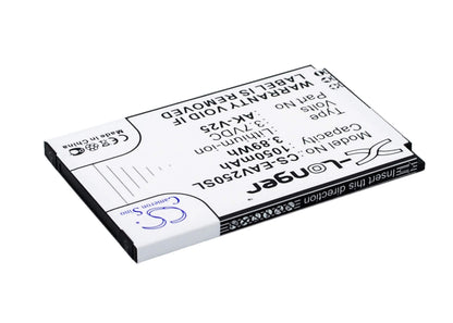3.7V, 1050mAh, Li-ion Battery fits Emporia, Euphoria, Pure, 3.885Wh