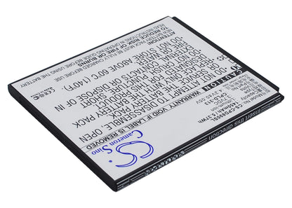 3.7V, 1450mAh, Li-ion Battery fits Coolpad, 4 Mini, 8908, 5.365Wh