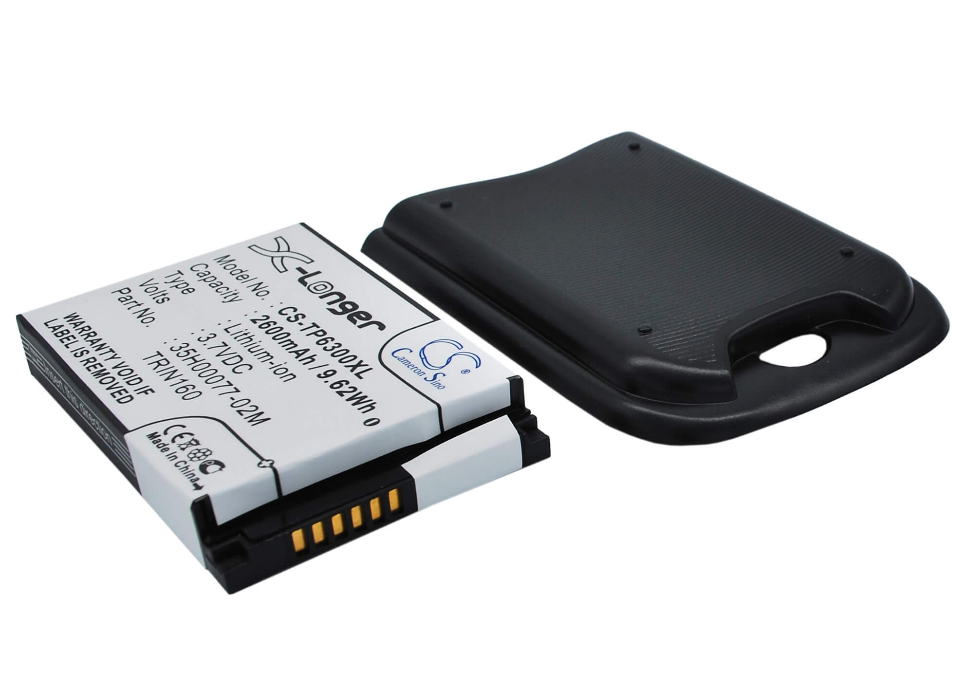 3.7V, 2600mAh, Li-ion Battery fits Htc, P6300, Panda, 9.62Wh