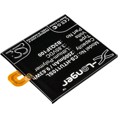 3.85V, 2500mAh, Li-Polymer Battery fits Htc, Ocean Life, U11 Life, 9.625Wh