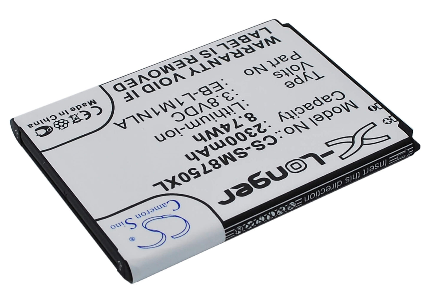 Mobile, Smartphone 3.8V, 2300mAh, Li-ion Battery fits Everfine, Pla-20, Sfim-300, 8.74Wh